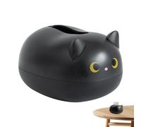 Simpatica copertura per fazzoletti - porta fazzoletti creativi con motivo di gatto | Carina scatola per fazzoletti per bagno, divertente copertura per fazzoletti con orecchie di gatto rimovibili