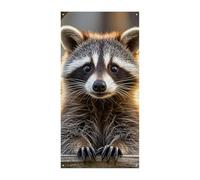 Simpatica copertura per porta procione primavera estate da appendere bandiera portico segno all'aperto stagionale vacanza cortile decorazione per porta d'ingresso e portico