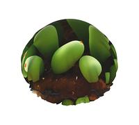 Simpatica cuffia da a e cuffia da bagno per cactus, doppia protezione ed elastica, cuffia per capelli impermeabile riutilizzabile con fodera in peva