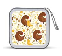 Simpatica custodia per CD con stampa di pollo e scritta "Mother's Love", per 40 CD e DVD, per auto, casa, viaggio