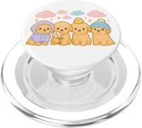 Simpatica decorazione a pastello Kawaii Golden Retriever Puppy Squad PopSockets PopGrip per MagSafe