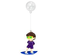 Simpatica decorazione galleggiante per subacqueo grasso - Ciondolo per acquario subacqueo blu che crea un'atmosfera acquatica vivace, ornamento in movimento bordi morbidi che apporta fascino anima