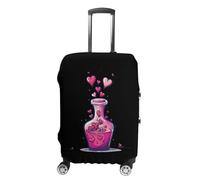 Simpatica e divertente copertura per bagagli da viaggio chimica, lavabile, antigraffio, protezione per valigie, Stile:, L