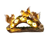 Simpatica e pratica decorazione giardino ad energia solare statua lo scoiattolo