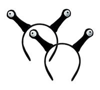 Simpatica fascia per divertente 2 pezzi, costume da in morbido peluche Fascia elastica per orecchie di animale del fumetto per bambini adulti Nero - Costume da