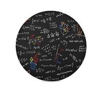 Simpatica Formula Matematica Matematica Tovagliette Rotonde Lavabili Set di 1/4/6 Tovaglietta Antiscivolo Resistenti al Calore Decorazioni per Cena Party Tavolo 39cm