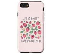 Simpatica fragola dall'aspetto allegro, la vita è dolce e così sei tu Custodia per iPhone SE (2020) / 7 / 8