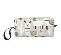 Simpatica giraffa con occhiali da sole stampata, custodia da viaggio, borsa organizer con cerniera per un accesso rapido