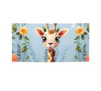 Simpatica giraffa fiori Banner stampa bandiera per interni ed esterni banner per feste e cartelli poster personalizzato sfondo fotografico sfondo per affari laurea matrimonio evento decorazione
