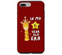 Simpatica giraffa nella mia era di 6 anni, divertente animale per il 6° compleanno Custodia per iPhone 7 Plus/8 Plus