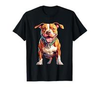 Simpatica Grafica con Cane American Pit Bull Terrier Maglietta