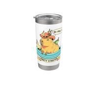 Simpatica grafica con capibara divertente per uomini, donne, bambini e ragazze Bicchiere termico in acciaio inox doppia parete