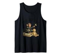 Simpatica Grafica Monkey Punch Baby The Brave Book Lovers Library Canotta