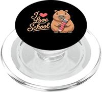 Simpatica grafica per bambini Capybara I Love School PopSockets PopGrip per MagSafe