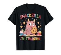Simpatica grafica "Snackzilla in allenamento" per bambini Maglietta