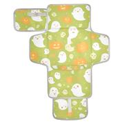 Simpatica lampada a forma di zucca arancione verde riutilizzabile fasciatoio con tasca in tessuto portatile fasciatoio per mamme, papà cambiadores de pa?ales para Bebes