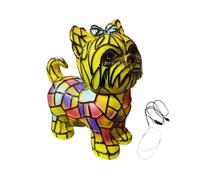 Simpatica lampada da tavolo dipinta a mano resina colorata lampada | Luce a LED per vivaio, per amanti degli animali domestici, illuminazione notturna confortevole per la cameretta dei bambini