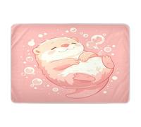 Simpatica lontra rosa extra large riutilizzabile per fasciatoio, morbidi e assorbenti, per culla e lettino, prodotti per la biancheria da letto per bambini, 132,1 x 86,4 cm (lunghezza x larghezza)