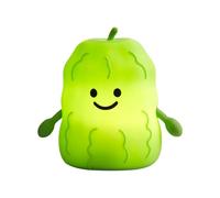 Simpatica luce notturna per bambini, lampada notturna in silicone a forma di zucca amara, lampada da comodino per camera da letto, studio, soggiorno, portatile per famiglia, viaggi, campeggio, feste e