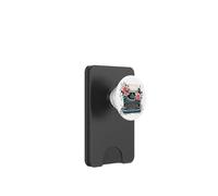 Simpatica macchina da scrivere floreale, per scrittori e autori di libri PopSockets PopWallet per MagSafe