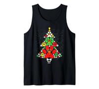 Simpatica Maglietta con Stampa di Zampe di Cane per Amanti dei Cani Canotta