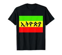 Simpatica maglietta Etiopia, in amarico, orgogliosa bandiera etiope Habesha Maglietta