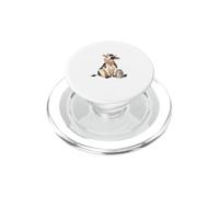 Simpatica Mucca a Fumetti Seduta con Latta di Latte PopSockets PopGrip per MagSafe