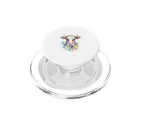 Simpatica Mucca Acquerello Animale della Fattoria PopSockets PopGrip per MagSafe