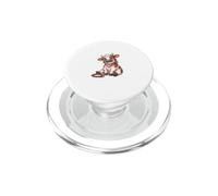 Simpatica Mucca Marrone a Fumetti con Lazo PopSockets PopGrip per MagSafe