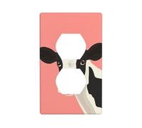 Simpatica mucca semplice copertura interruttore luce copertura decorativa 1 banda piastra da parete per cucina camera bagno dimensioni 7x11.4 cm
