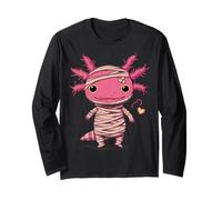 Simpatica Mummia Axolotl Halloween Design per Bambini Amanti degli Animali Maglia a Manica