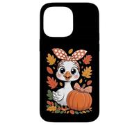 Simpatica oca autunnale, zucca autunnale e foglie con uccellino Custodia per iPhone 14 Pro Max