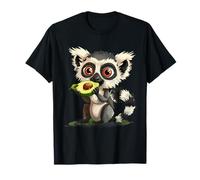 Simpatica opera d'arte con lemuri di avocado, stampa animale, motivo amante dei lemuri Maglietta