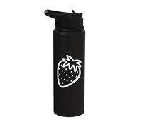 Simpatica opera d'arte di frutta fragola per l'estate Stainless Steel Insulated Water Bottle