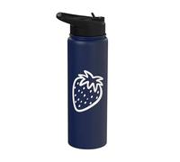 Simpatica opera d'arte di frutta fragola per l'estate Stainless Steel Insulated Water Bottle