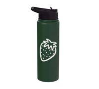 Simpatica opera d'arte di frutta fragola per l'estate Stainless Steel Insulated Water Bottle