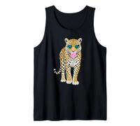 Simpatica Pantera con Occhiali a Forma di Cuore in Gomma da Masticare Sassy Animal Art Canotta