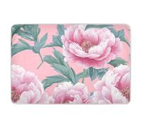 Simpatica peonia rosa extra large riutilizzabile per lettino del bambino morbido assorbente fasciatoio anti-labbro incontinenza pastiglie per bambini adulti animali domestici 132,1 cm L x 86,4 cm W