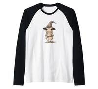Simpatica rana in cappello da fata per amanti magici e magici Maglia con Maniche Raglan