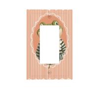 Simpatica rana sorridente che tiene una margherita interruttore della luce piastra da parete copertura piastra frontale singolo bilanciere 1 banda decoratore presa coperture per la casa cucina camera