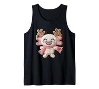 Simpatica Renna Axolotl Merry Christmas Holiday Canotta