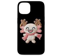 Simpatica renna Axolotl Merry Christmas Holiday Custodia per iPhone 13