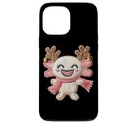Simpatica renna Axolotl Merry Christmas Holiday Custodia per iPhone 13 Pro Max