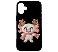 Simpatica renna Axolotl Merry Christmas Holiday Custodia per iPhone 16 Plus