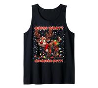 Simpatica Renna Rudolph dal Naso Rosso per Natale per Bambini Canotta