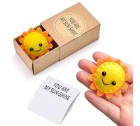 Simpatica scatola di partita con girasole, scatola di fiammiferi tascabile con biglietto di auguri con You Are my Sun-shine, mini decorazione con luce del sole, idea regalo per amici (fiore di sole)