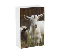 Simpatica scatola di sigarette a forma di capra, antiurto, impermeabile, portasigarette in plastica rigida, elegante portaaccendino per uomo/donna