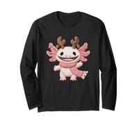 Simpatica Sciarpa Invernale con Corna di Renna Axolotl Maglia a Manica