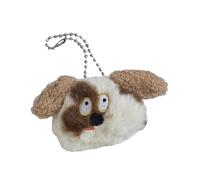 Simpatica spilla a forma di cane, in morbido peluche, da appendere, portachiavi, ciondolo a forma di animale, perfetta per gli amanti della moda, brooch, come descritto
