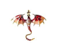 Simpatica spilla a forma di drago ad ala, adorabile spilla a forma di drago per ufficio, feste e regali per amici, Misura unica, Agata